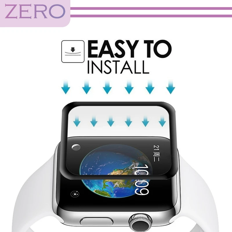 محافظ صفحه نمایش نانو زیرو مدل NZO مناسب برای ساعت هوشمند اپل iWatch Series 7 SE 44mm بسته سه عددی