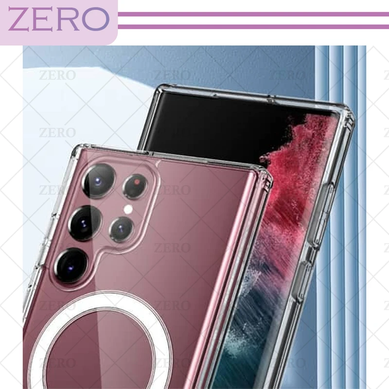 کاور زیرو مدل Clear-Magsafe-ZR مناسب برای گوشی موبایل سامسونگ Galaxy S24 Ultra