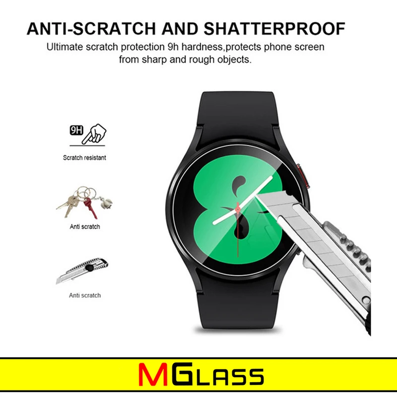 محافظ صفحه نمایش شیشه‌ای ام‌گلس مدل Glass-MG مناسب برای ساعت هوشمند شیائومی Watch S2 42mm بسته سه عددی