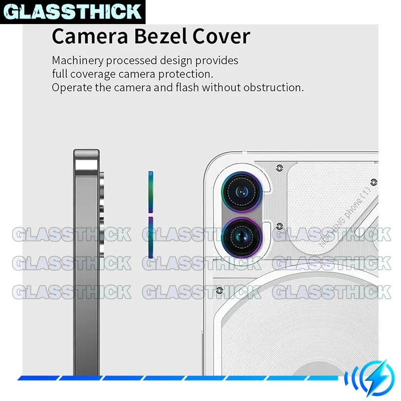 محافظ لنز دوربین رینگی گلستیک مدل Ring-Metal-GL مناسب برای گوشی موبایل ناتینگ Phone 1