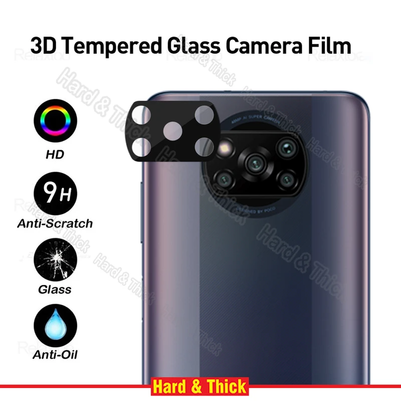 محافظ لنز دوربین هارد اند تیک مدل 3D-HT مناسب برای گوشی موبایل شیائومی Poco X3 / X3 Pro / X3 NFC