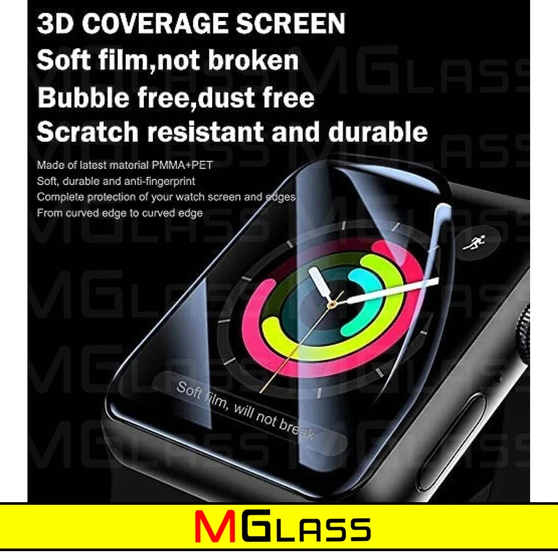 محافظ صفحه نمایش نانو ام‌گلس مدل Pmma-MG مناسب برای ساعت هوشمند امیزفیت Bip بسته سه عددی
