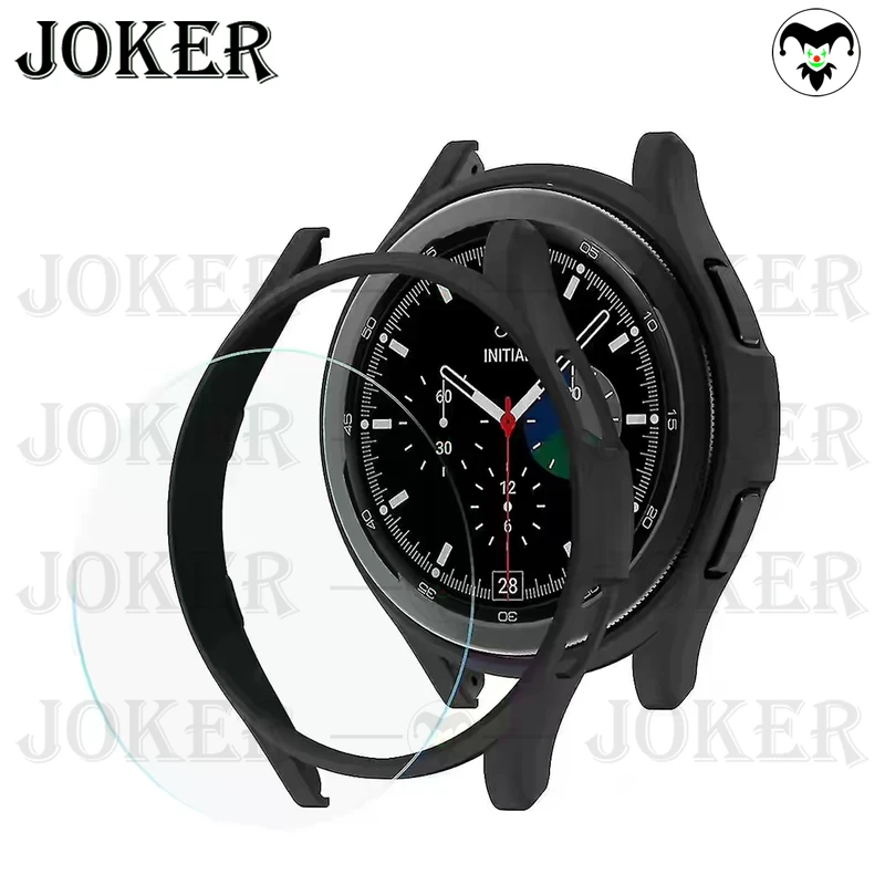 کاور جوکر مدل PC-Bump-JK مناسب برای ساعت هوشمند سامسونگ Galaxy Watch 4 Classic 46mm به همراه محافظ صفحه نمایش