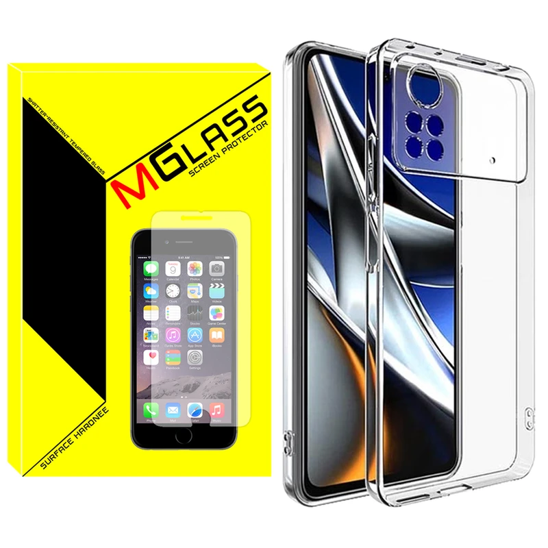 کاور ام‌گلس مدل Clear مناسب برای گوشی موبایل شیائومی Poco X4 pro 5G