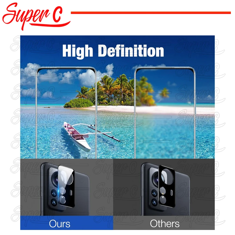 محافظ لنز دوربین سوپرسی مدل 3D-SC مناسب برای گوشی موبایل شیائومی 12s