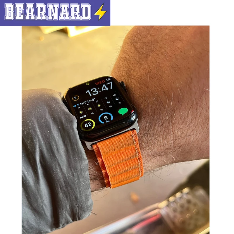 بند برنارد مدل Loop Alpine مناسب برای اپل واچ Series 8 45mm