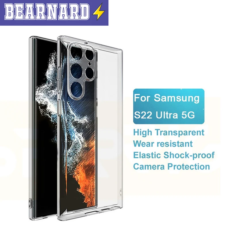 کاور برنارد مدل Clear مناسب برای گوشی موبایل سامسونگ Galaxy S22 Ultra