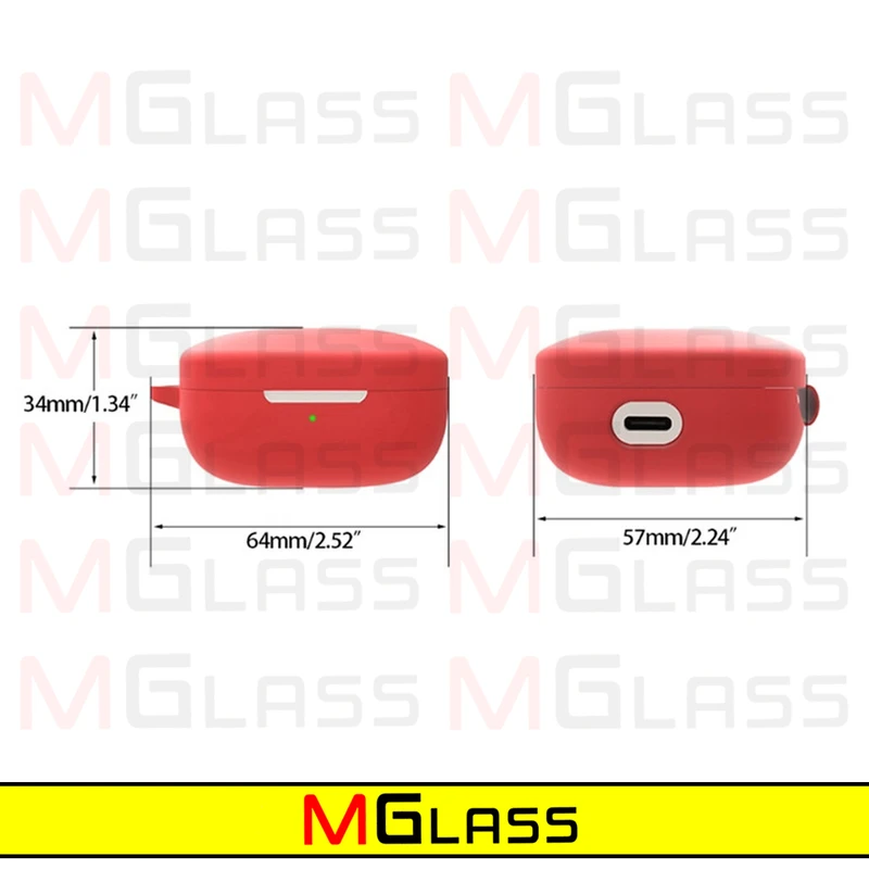 کاور ام‌گلس مدل Silicon-MG مناسب برای کیس هدفون بی سیم کیو سی وای T13 ANC