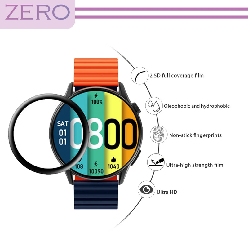 محافظ صفحه نمایش نانو زیرو مدل NZO مناسب برای ساعت هوشمند شیائومی Mi Watch Color Sport بسته سه عددی