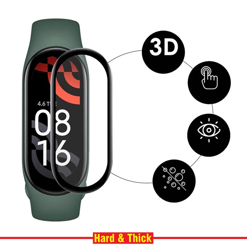 محافظ صفحه نمایش نانو هارد اند تیک مدل NHT مناسب برای ساعت هوشمند شیائومی Mi Band 5 بسته سه عددی