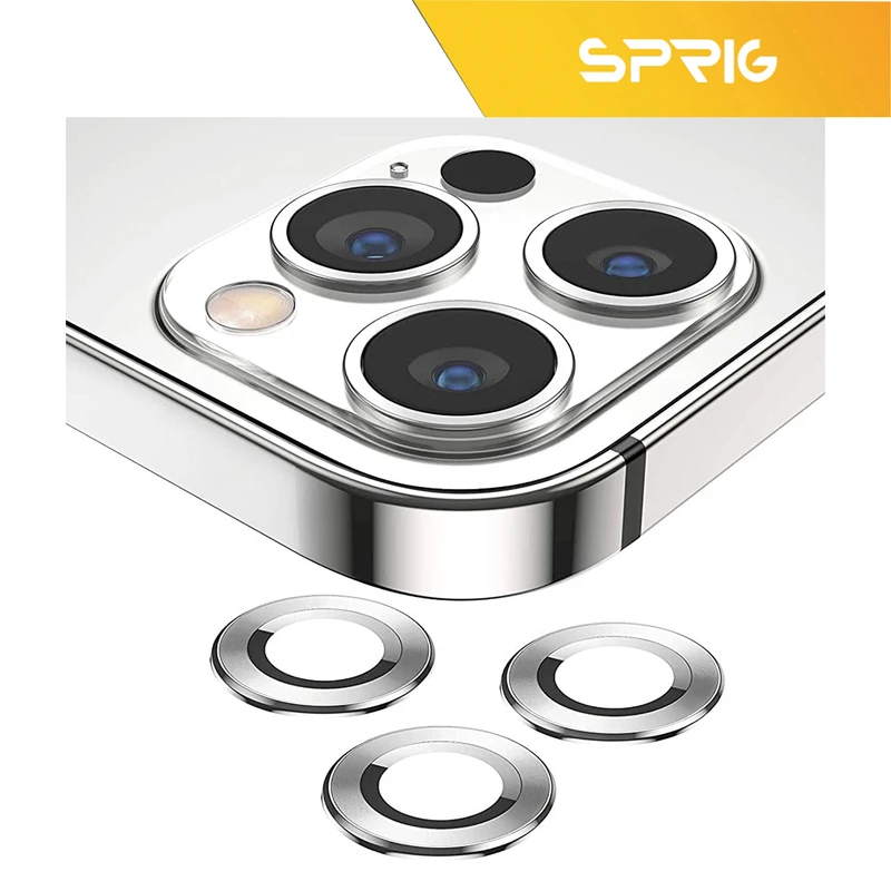 محافظ لنز دوربین رینگی اسپریگ مدل Ring Metal مناسب برای گوشی موبایل اپل Iphone 12 Pro max