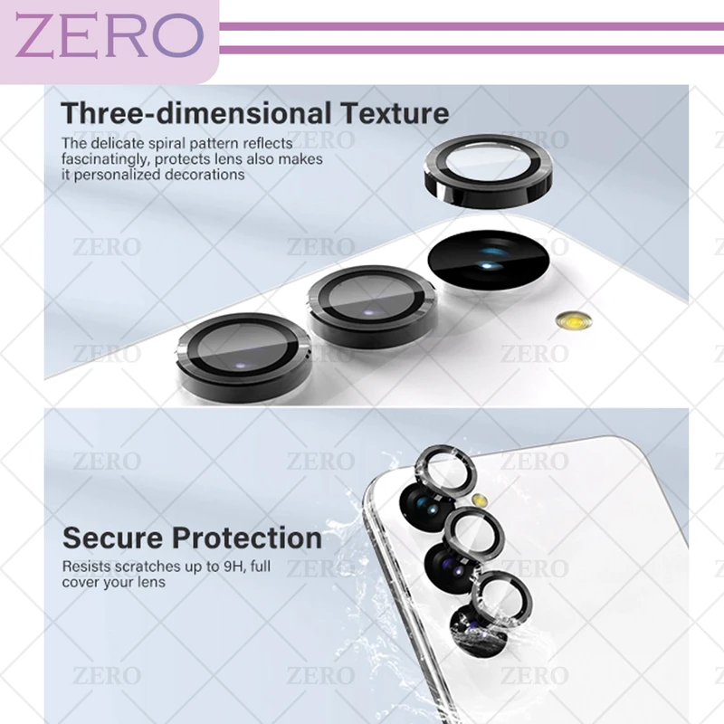 محافظ لنز دوربین رینگی زیرو مدل Ring-Metal-ZR مناسب برای گوشی موبایل سامسونگ Galaxy S23 Fe