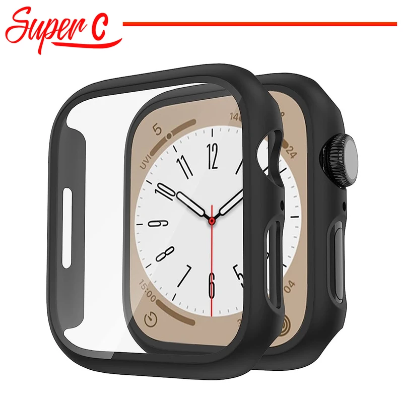 کاور سوپرسی مدل SC-360 مناسب برای اپل واچ Series SE 2022 Aluminum Case 44mm / SE 2021 Aluminum Case 44mm / Series 5 44mm / Series 6 44mm / SE 44mm به همراه محافظ صفحه نمایش