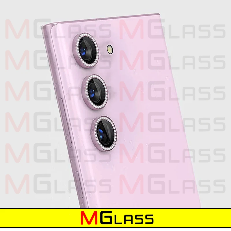 محافظ لنز رینگی دوربین ام‌گلس مدل Diamond-Ring مناسب برای گوشی موبایل سامسونگ Galaxy S23 Ultra
