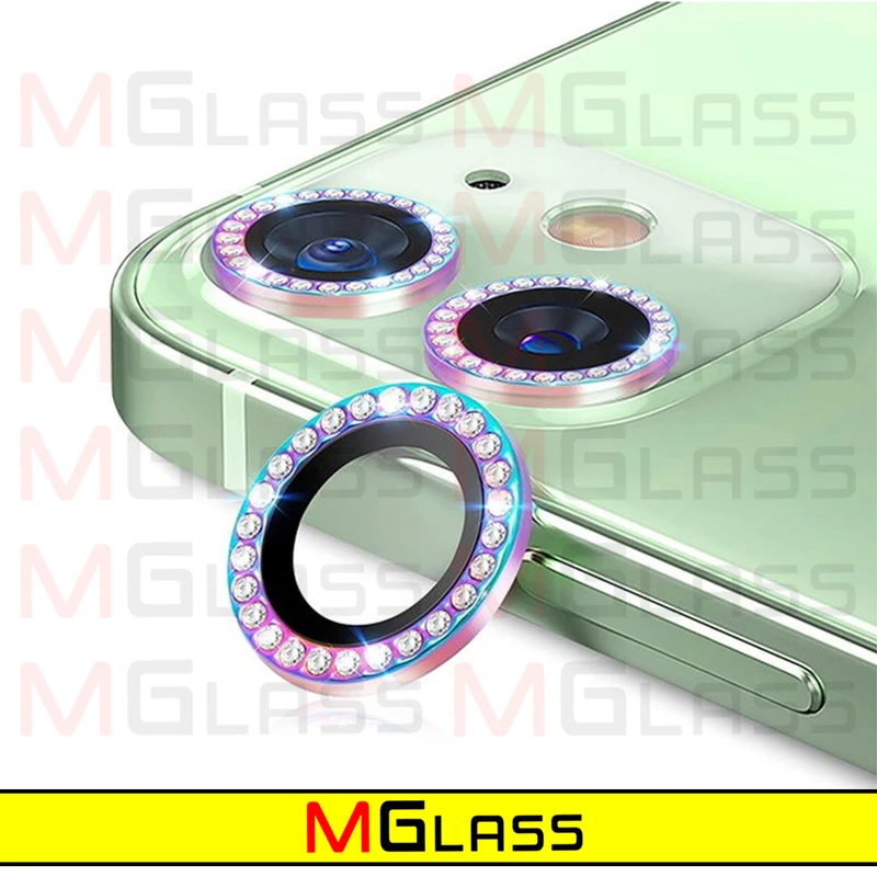 محافظ لنز دوربین ام‌گلس مدل Ring Diamond مناسب برای گوشی موبایل اپل Iphone 13 Pro / 13 Pro max