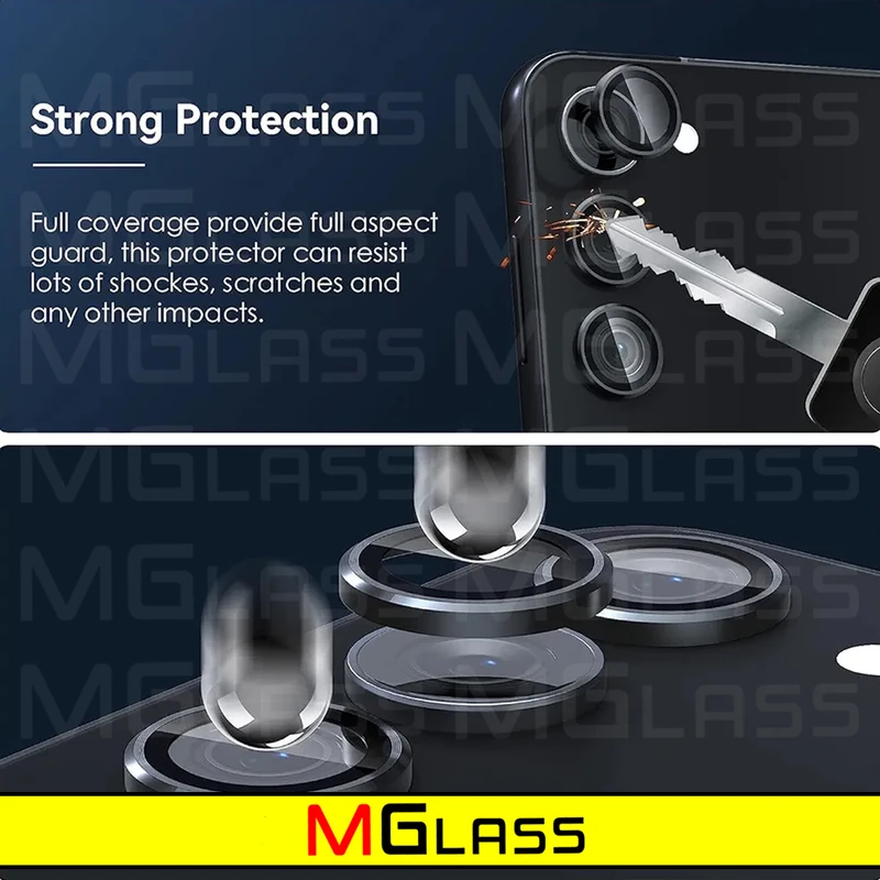 محافظ لنز دوربین رینگی ام‌گلس مدل Ring-Metal-MG مناسب برای گوشی موبایل سامسونگ Galaxy S23 Fe