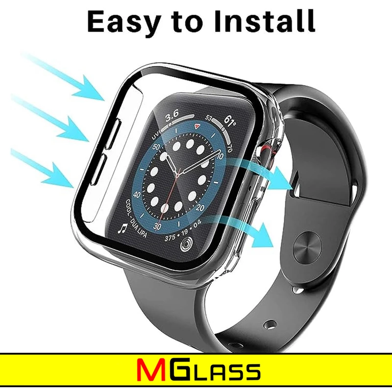 کاور ام‌گلس مدل MG-360 مناسب برای اپل واچ Series 8 Aluminum 41mm / Series 7 Aluminum 41mm به همراه محافظ صفحه نمایش