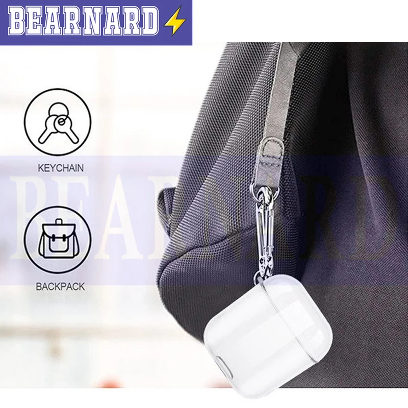 کاور برنارد مدل Clear-BR مناسب برای کیس اپل ایرپاد Airpods 1 / Airpods 2