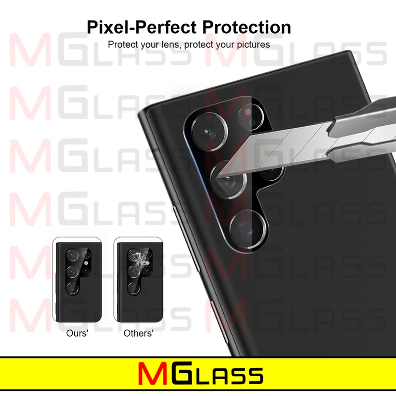 محافظ لنز دوربین ام‌گلس مدل 3D-MG مناسب برای گوشی موبایل سامسونگ Galaxy S24 Ultra