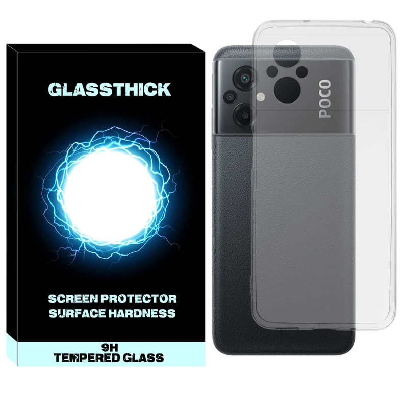 کاور گلستیک مدل Clear مناسب برای گوشی موبایل شیائومی Poco M5 4G / M4 5G