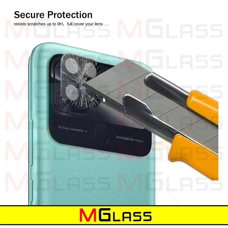 محافظ لنز دوربین ام‌گلس مدل 3D-MG مناسب برای گوشی موبایل شیائومی Poco C40 / Redmi 10C