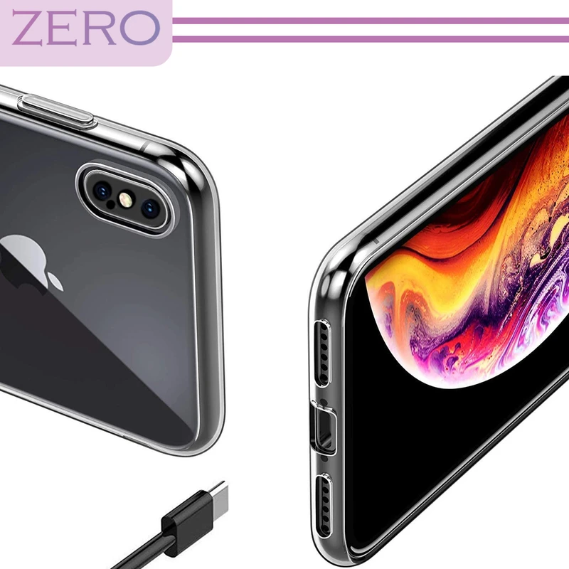 کاور زیرو مدل Clear مناسب برای گوشی موبایل اپل iPhone XS Max