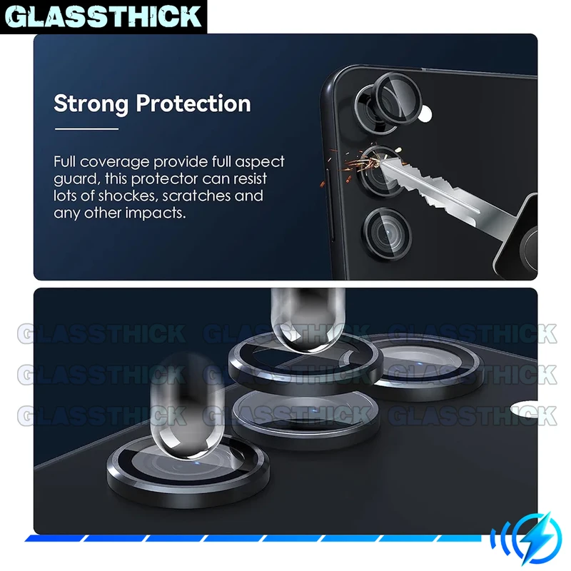 محافظ لنز دوربین رینگی گلستیک مدل Ring-Metal-GL مناسب برای گوشی موبایل سامسونگ Galaxy S23 Fe