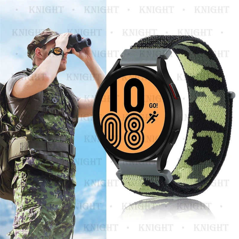 بند نایت مدل Nylon-Army-KT-TW مناسب برای ساعت هوشمند سامسونگ Galaxy Gear S3 Frontier SM-R760
