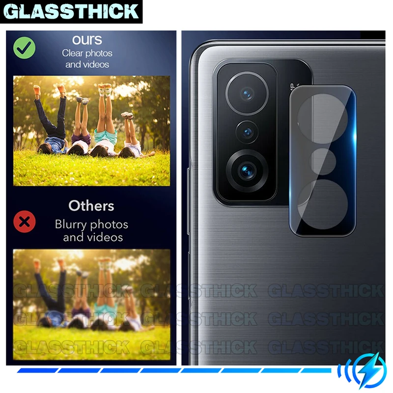محافظ لنز دوربین گلستیک مدل 3D-GL مناسب برای گوشی موبایل شیائومی Mi 11T / 11T Pro