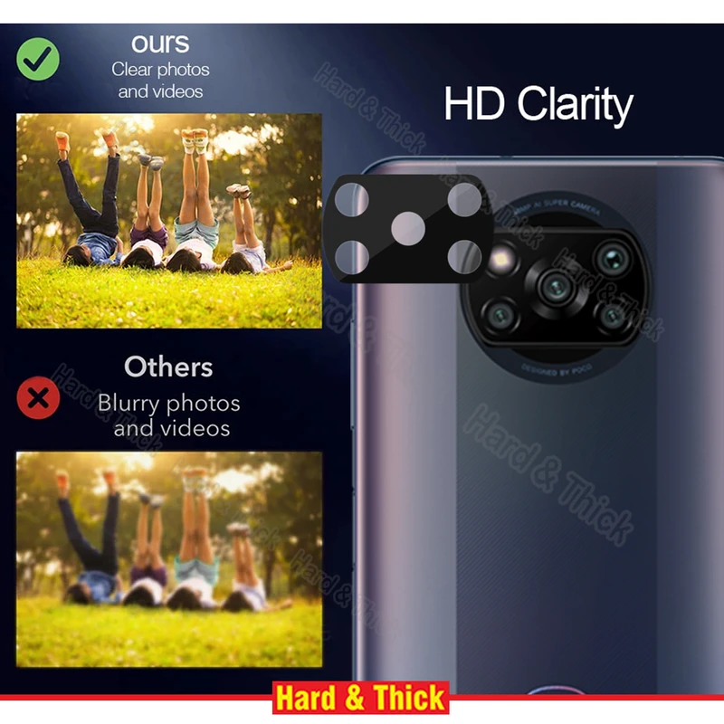 محافظ لنز دوربین هارد اند تیک مدل 3D-HT مناسب برای گوشی موبایل شیائومی Poco X3 / X3 Pro / X3 NFC