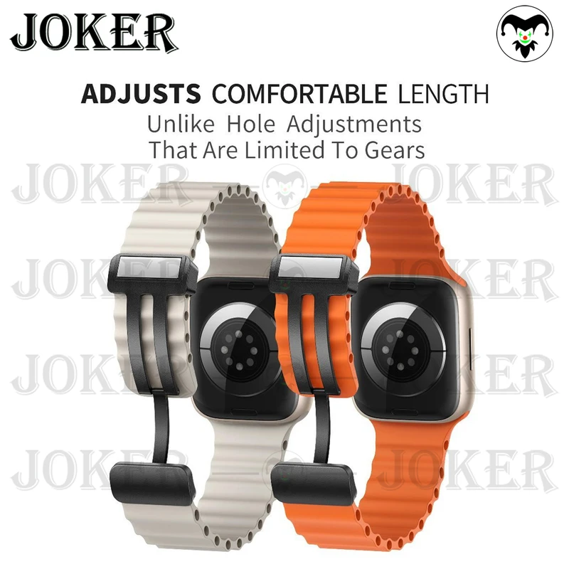بند جوکر مدل Ocean-ORG-JK مناسب برای اپل واچ Series 7 45mm / Series 8 45mm / Series 9 45mm