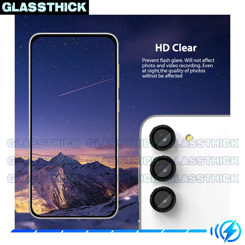 محافظ لنز دوربین رینگی گلستیک مدل Ring-Metal-GL مناسب برای گوشی موبایل سامسونگ Galaxy S23 Fe