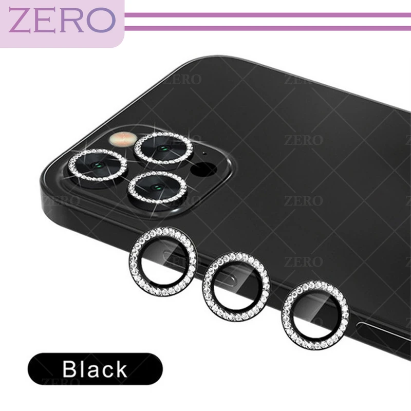 محافظ لنز دوربین زیرو مدل Metal-Diamond مناسب برای گوشی موبایل اپل Iphone 12