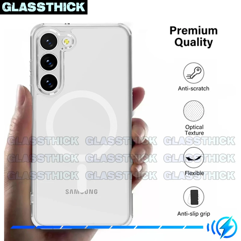 کاور گلستیک مدل Magsafe-GL مناسب برای گوشی موبایل سامسونگ Galaxy S23 FE