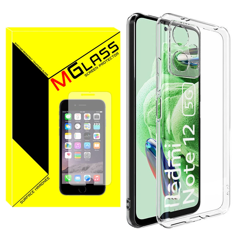کاور ام‌گلس مدل Clear مناسب برای گوشی موبایل شیائومی Poco X5 5G / Redmi Note 12 5G