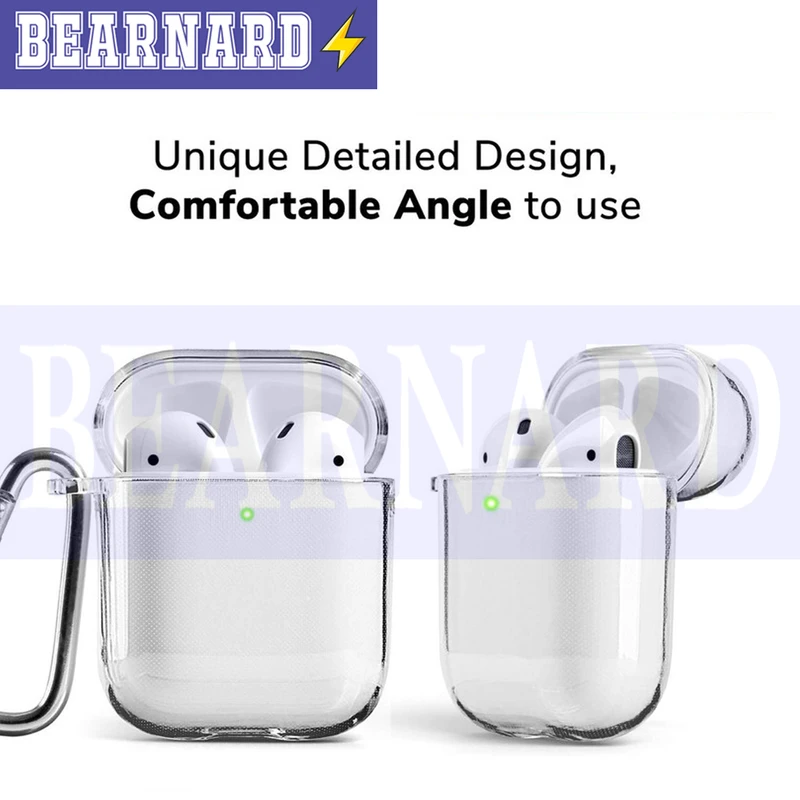 کاور برنارد مدل Clear-BR مناسب برای کیس اپل ایرپاد Airpods 1 / Airpods 2