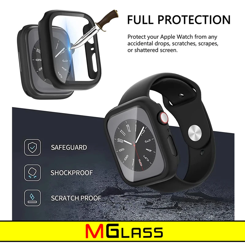 کاور ام‌گلس مدل MG-360 مناسب برای اپل واچ Series 1 Aluminum 42 / Series 2 42mm / Series 3 42mm به همراه محافظ صفحه نمایش