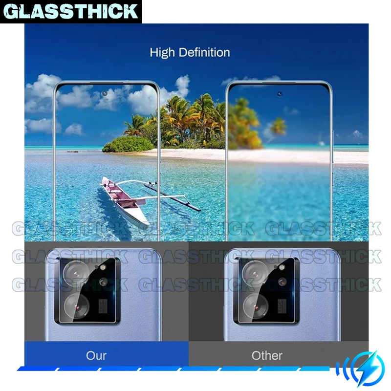 محافظ لنز دوربین گلستیک مدل 3D-GL مناسب برای گوشی موبایل شیائومی 13T