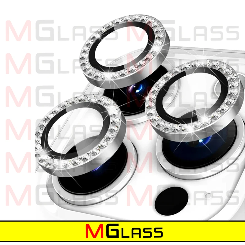 محافظ لنز دوربین ام‌گلس مدل Ring-Diamond مناسب برای گوشی موبایل اپل Iphone 11 Pro / 11 Pro Max