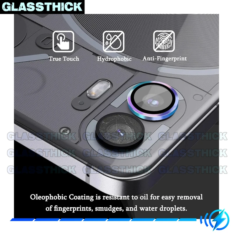 محافظ لنز دوربین رینگی گلستیک مدل Ring-Metal-GL مناسب برای گوشی موبایل ناتینگ Phone 1