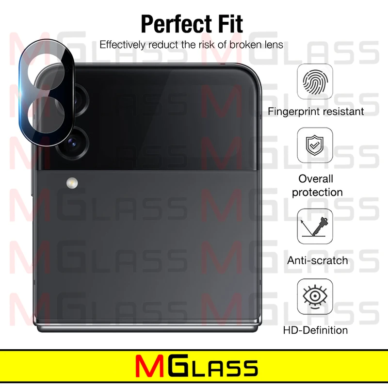 محافظ لنز دوربین ام‌گلس مدل 3D-MG مناسب برای گوشی موبایل سامسونگ Galaxy Z Flip 4