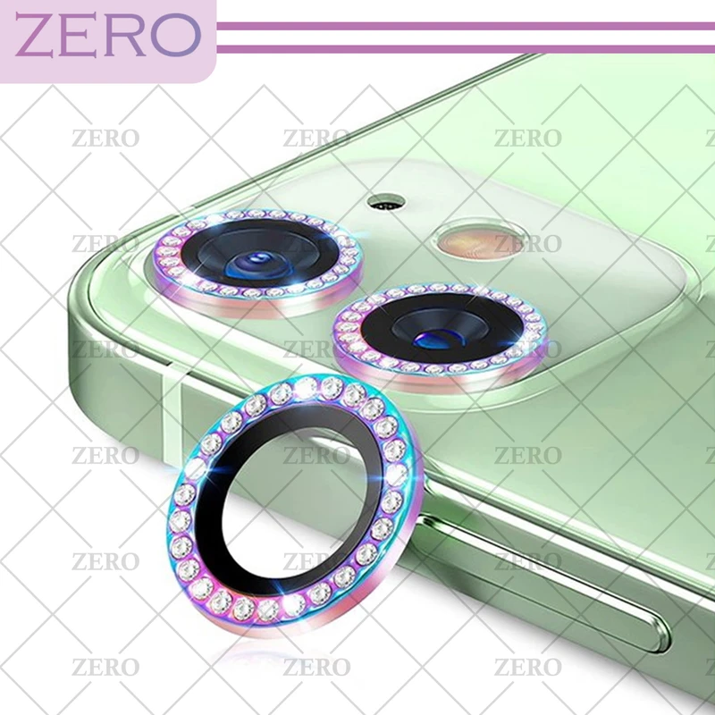 محافظ لنز دوربین زیرو مدل Ring-Diamond مناسب برای گوشی موبایل اپل Iphone 11