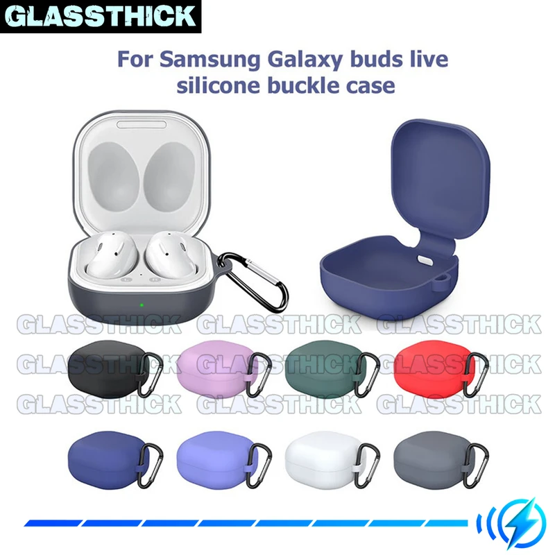 کاور گلستیک مدل Silicon-GL مناسب برای کیس هدفون بی سیم سامسونگ Galaxy Buds Live / Buds Pro / Buds 2 / Buds 2 Pro