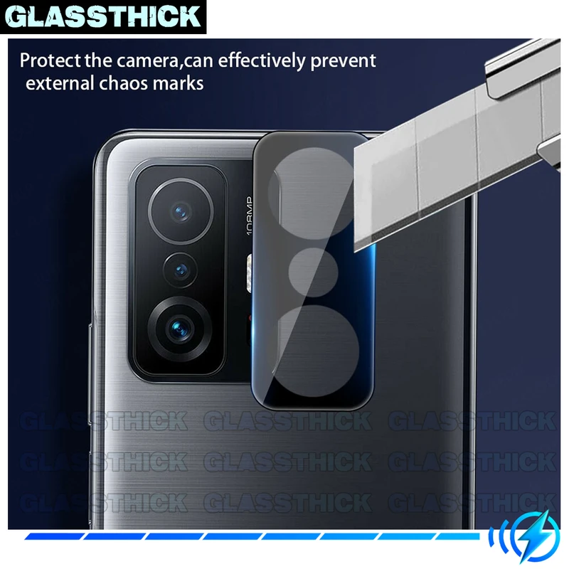 محافظ لنز دوربین گلستیک مدل 3D-GL مناسب برای گوشی موبایل شیائومی Mi 11T / 11T Pro