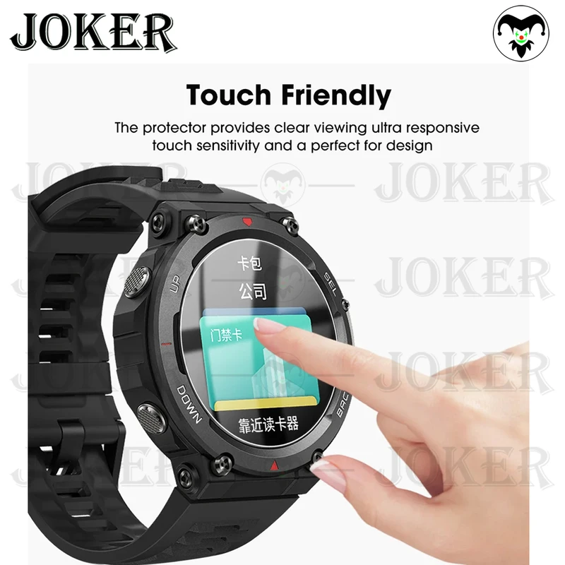 محافظ صفحه نمایش شیشه‌ای جوکر مدل SH-JK مناسب برای ساعت هوشمند هپی تاچ K56 / K56 Pro / K56 Ultra بسته سه عددی