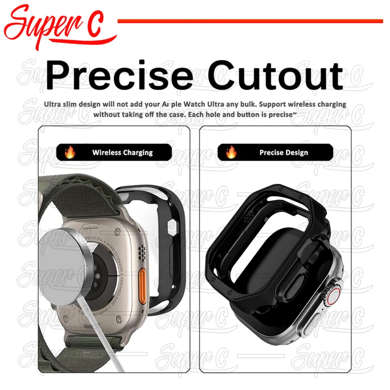 کاور سوپرسی مدل SC LUX مناسب برای اپل واچ Ultra / Ultra 2 49mm
