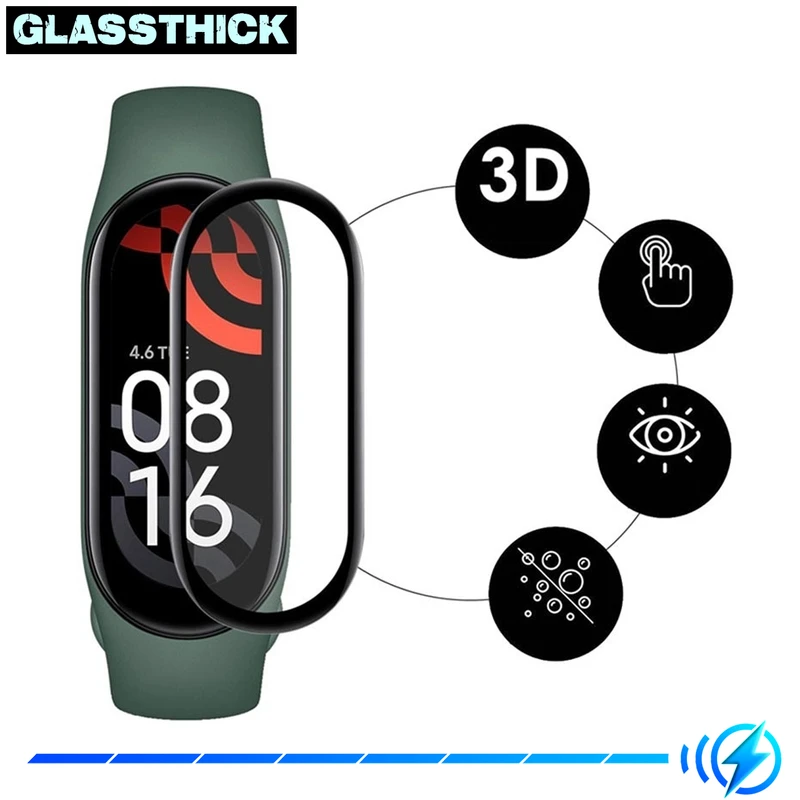 محافظ صفحه نمایش نانو گلستیک مدل NGL مناسب برای ساعت هوشمند شیائومی Mi Band 7 بسته سه عددی