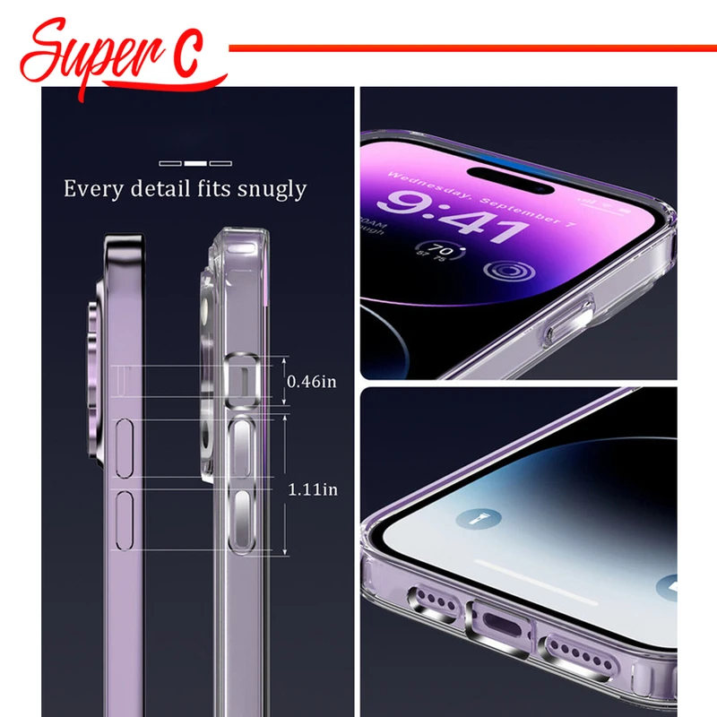 کاور سوپرسی مدل Clear مناسب برای گوشی موبایل اپل iPhone 13 Pro
