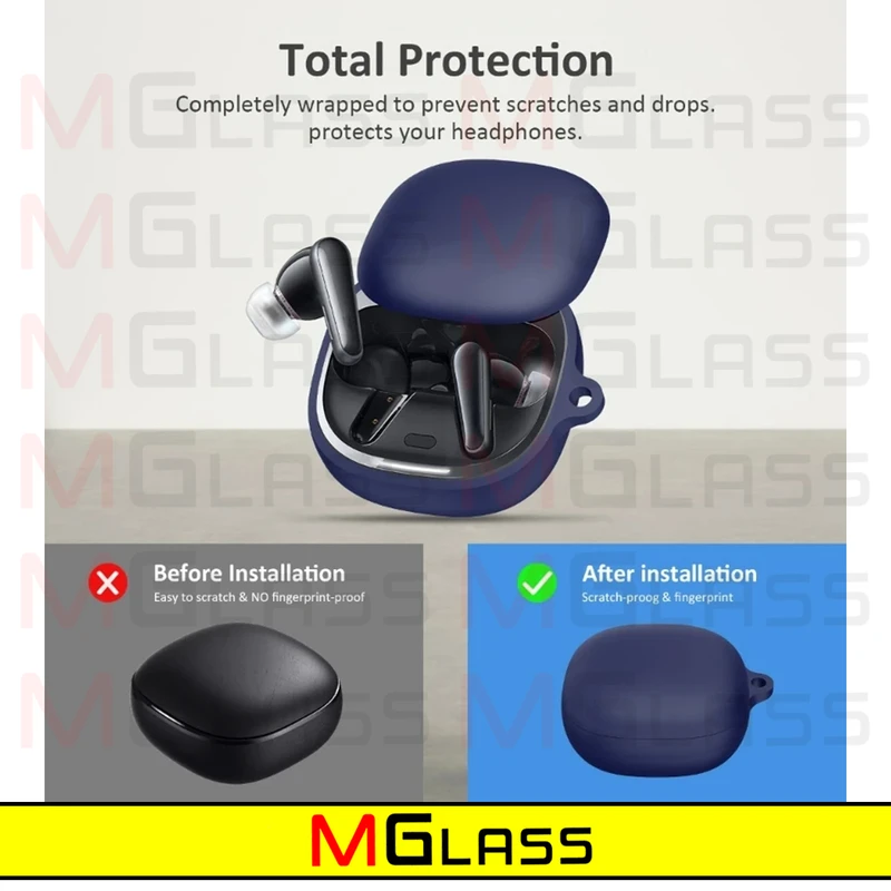کاور ام‌گلس مدل Silicon-MG مناسب برای کیس هدفون بی سیم انکر Liberty Air 2 Pro