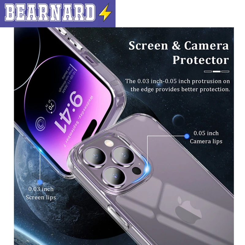 کاور برنارد مدل Clear مناسب برای گوشی موبایل اپل iPhone 13 Pro